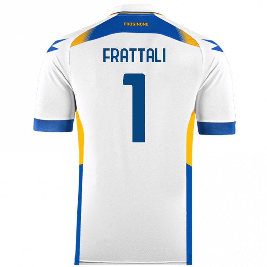 Hombre Fútbol Camiseta Pierluigi Frattali #1 Blanco 2ª Equipación 2024/25