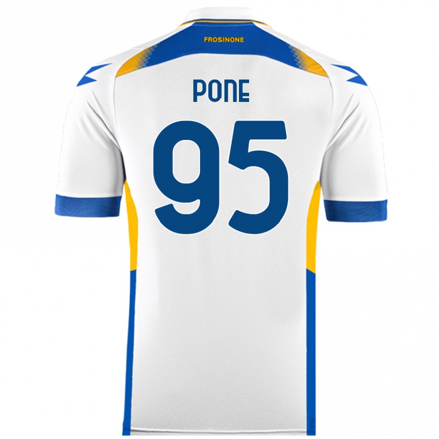 Hombre Fútbol Camiseta Cristian Pone #95 Blanco 2ª Equipación 2024/25