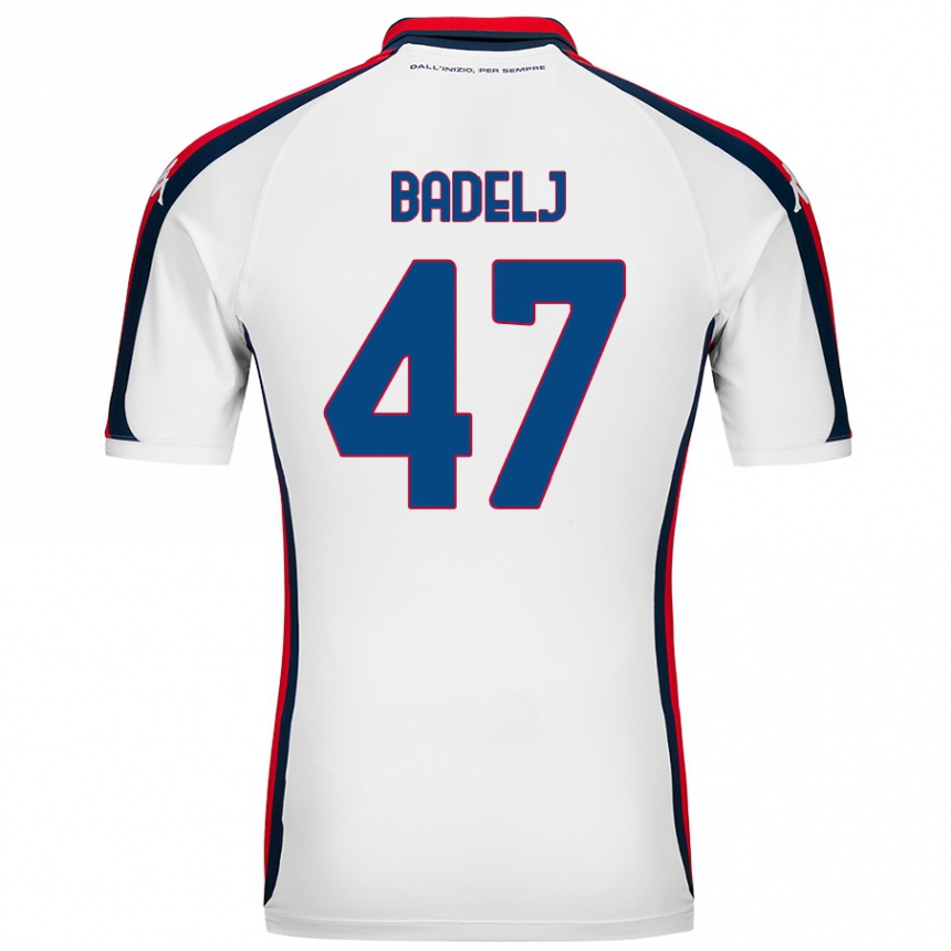 Hombre Fútbol Camiseta Milan Badelj #47 Blanco 2ª Equipación 2024/25