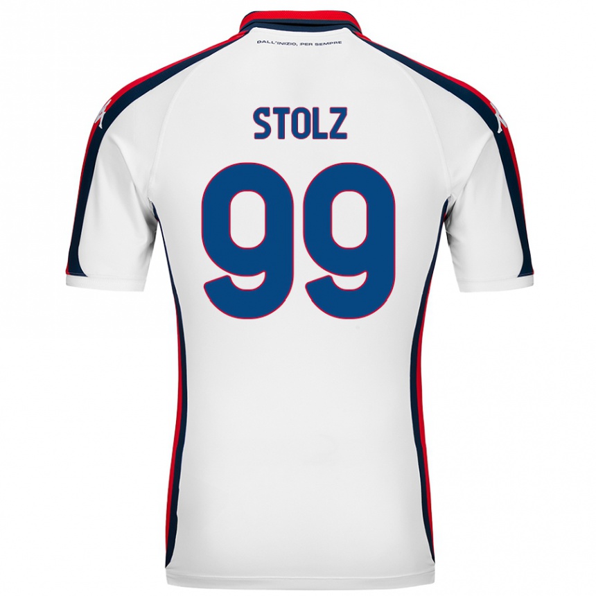 Hombre Fútbol Camiseta Franz Stolz #99 Blanco 2ª Equipación 2024/25