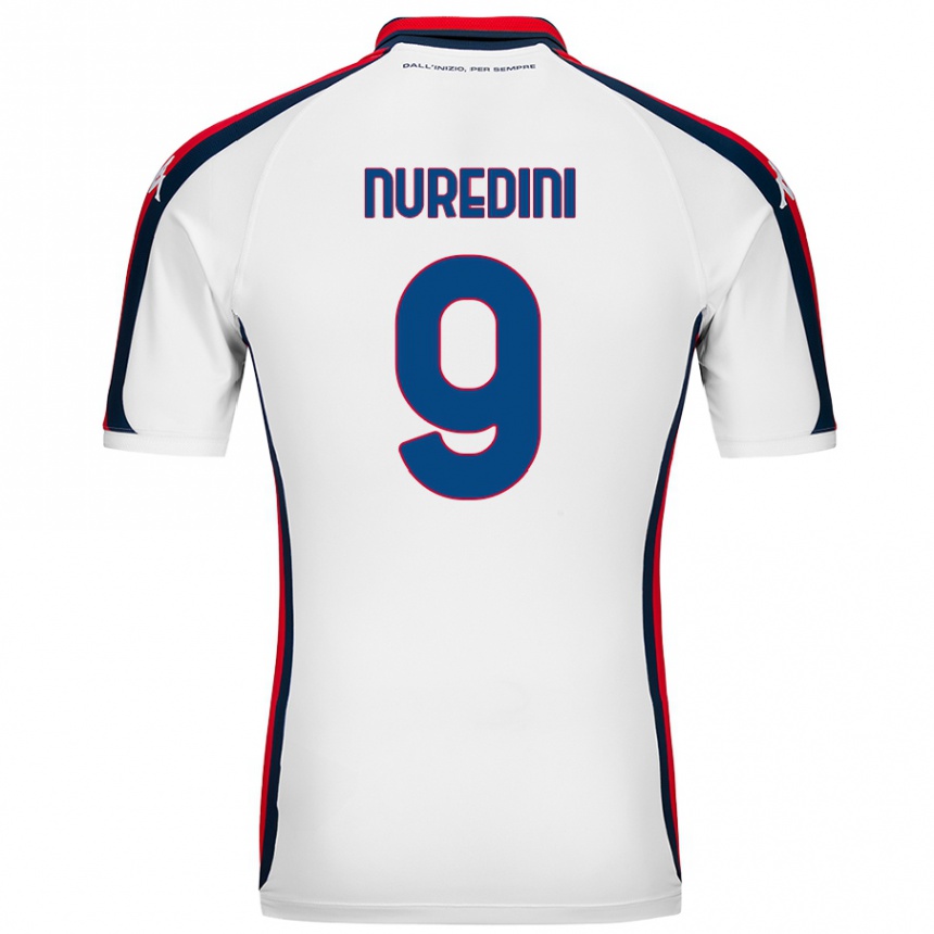 Hombre Fútbol Camiseta Joi Nuredini #9 Blanco 2ª Equipación 2024/25