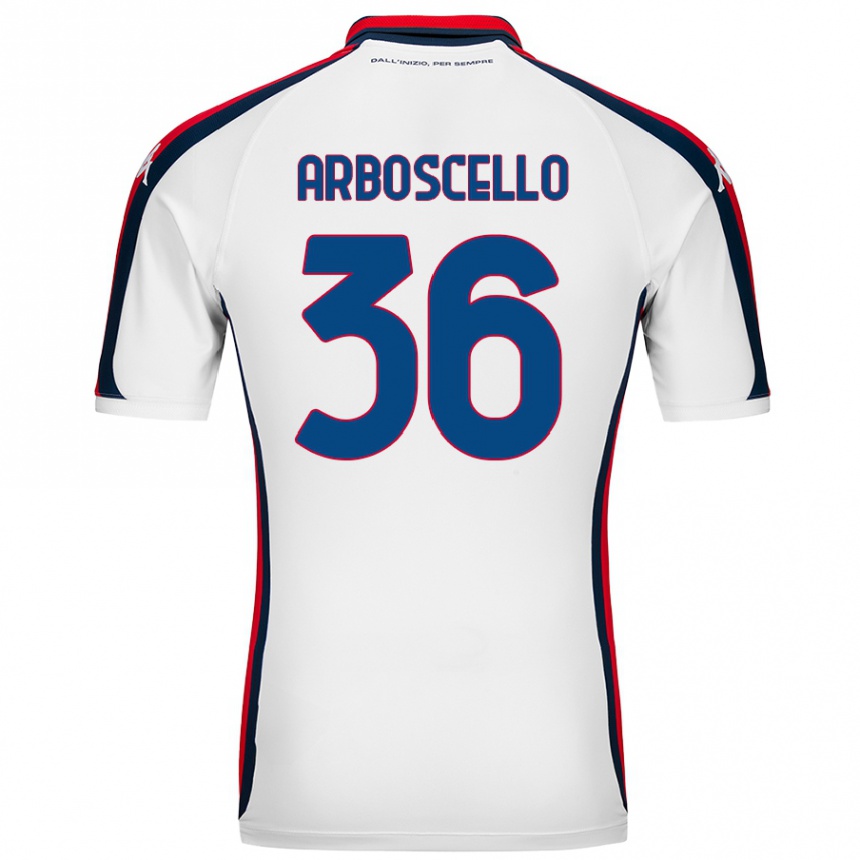 Hombre Fútbol Camiseta Riccardo Arboscello #36 Blanco 2ª Equipación 2024/25