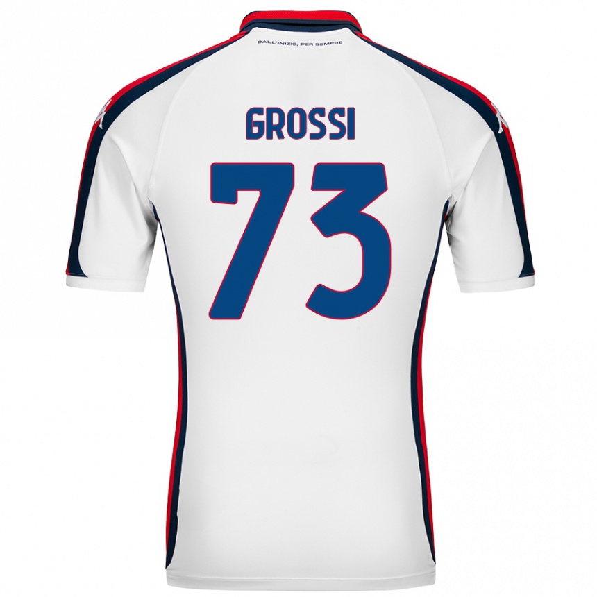 Hombre Fútbol Camiseta Jacopo Grossi #73 Blanco 2ª Equipación 2024/25