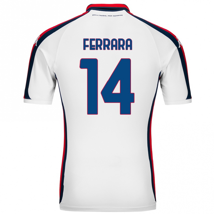 Hombre Fútbol Camiseta Anastasia Ferrara #14 Blanco 2ª Equipación 2024/25