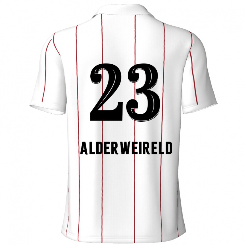 Hombre Fútbol Camiseta Toby Alderweireld #23 Blanco Negro 2ª Equipación 2024/25