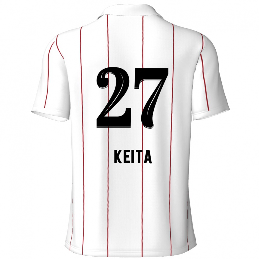 Hombre Fútbol Camiseta Mandela Keita #27 Blanco Negro 2ª Equipación 2024/25