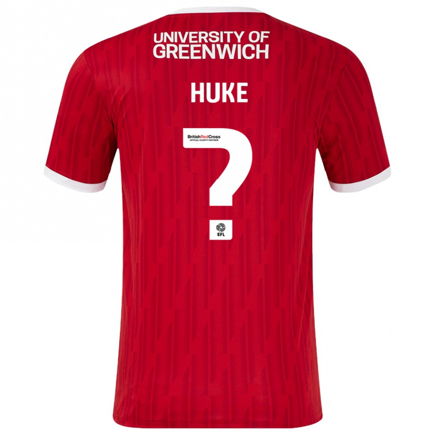 Mujer Fútbol Camiseta Ryan Huke #0 Rojo Blanco 1ª Equipación 2024/25