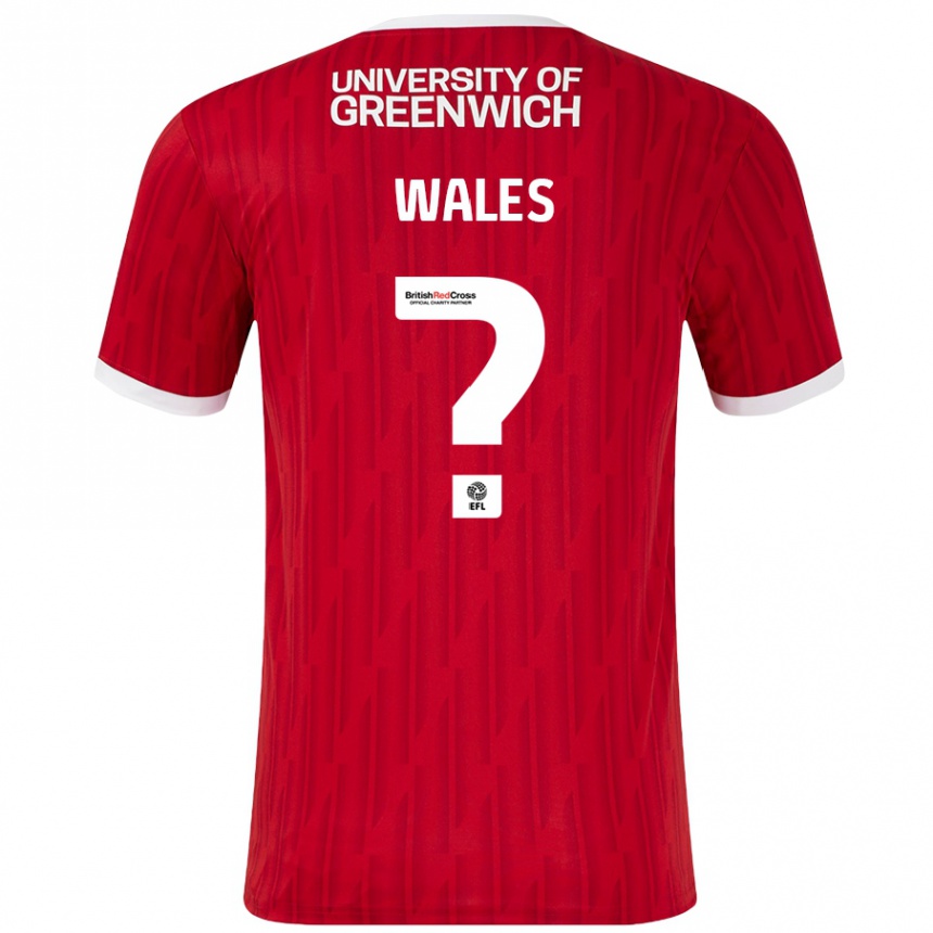 Mujer Fútbol Camiseta Manu Wales #0 Rojo Blanco 1ª Equipación 2024/25