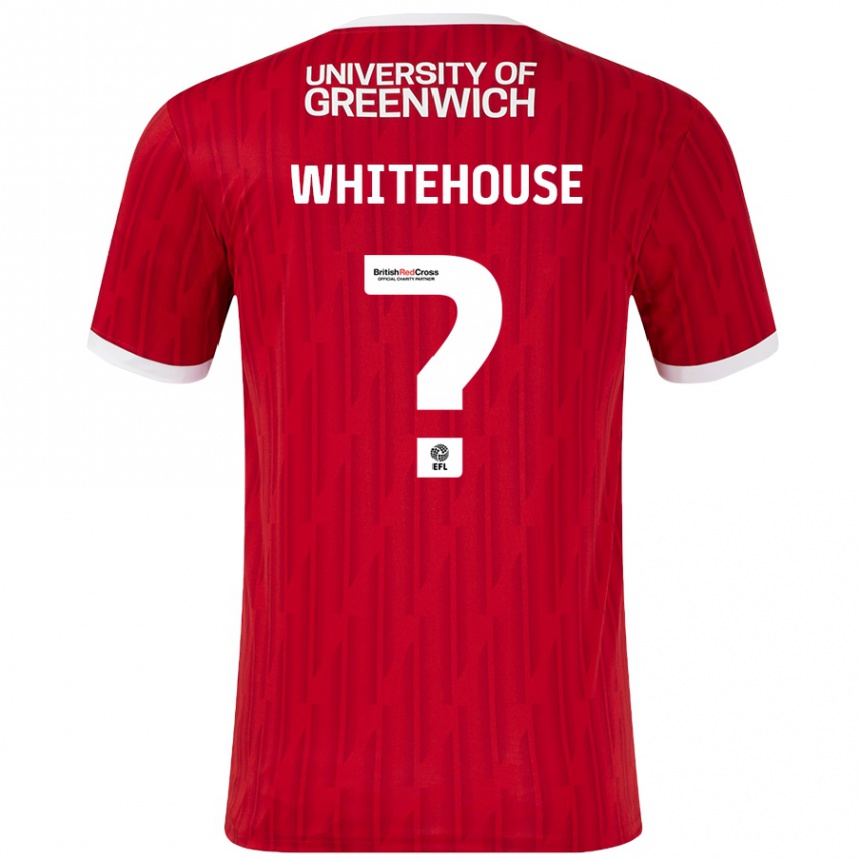 Mujer Fútbol Camiseta Sophie Whitehouse #0 Rojo Blanco 1ª Equipación 2024/25