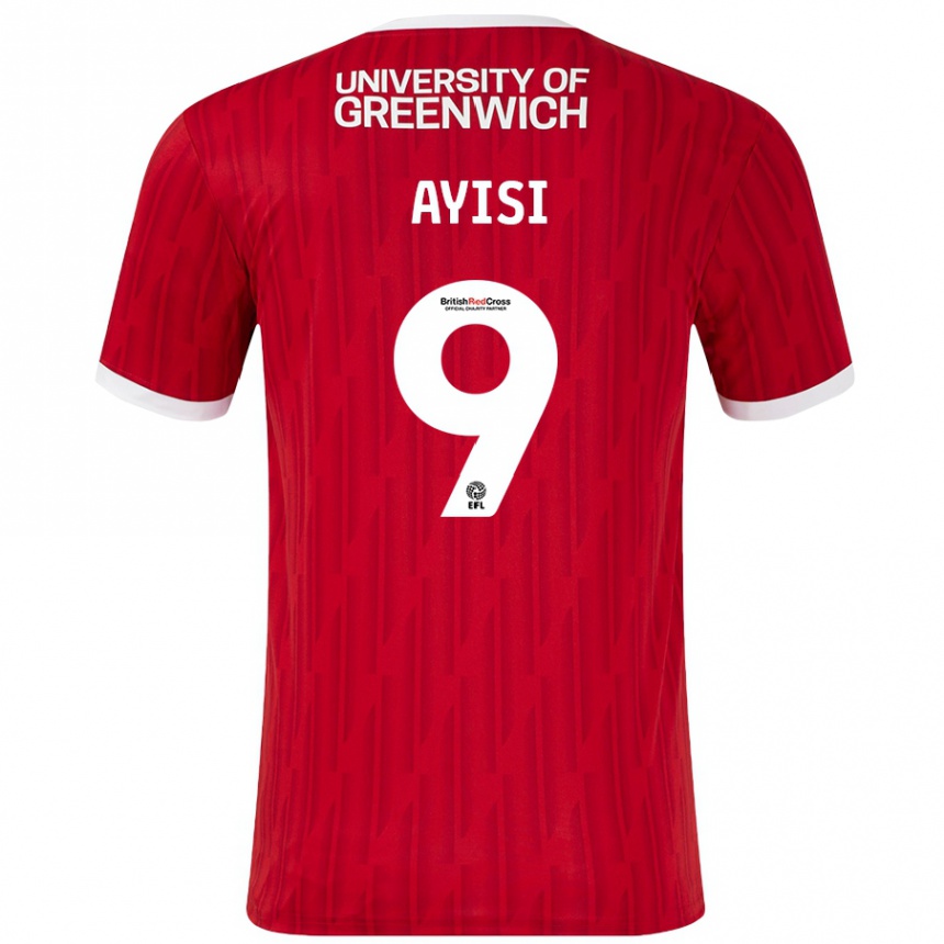 Mujer Fútbol Camiseta Freda Ayisi #9 Rojo Blanco 1ª Equipación 2024/25