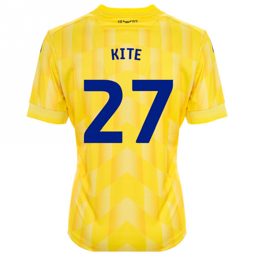 Mujer Fútbol Camiseta Rose Kite #27 Amarillo 1ª Equipación 2024/25