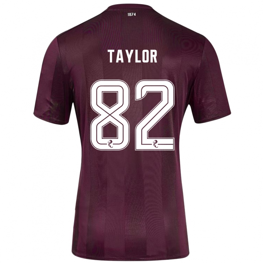 Mujer Fútbol Camiseta Gerald Taylor #82 Borgoña 1ª Equipación 2024/25