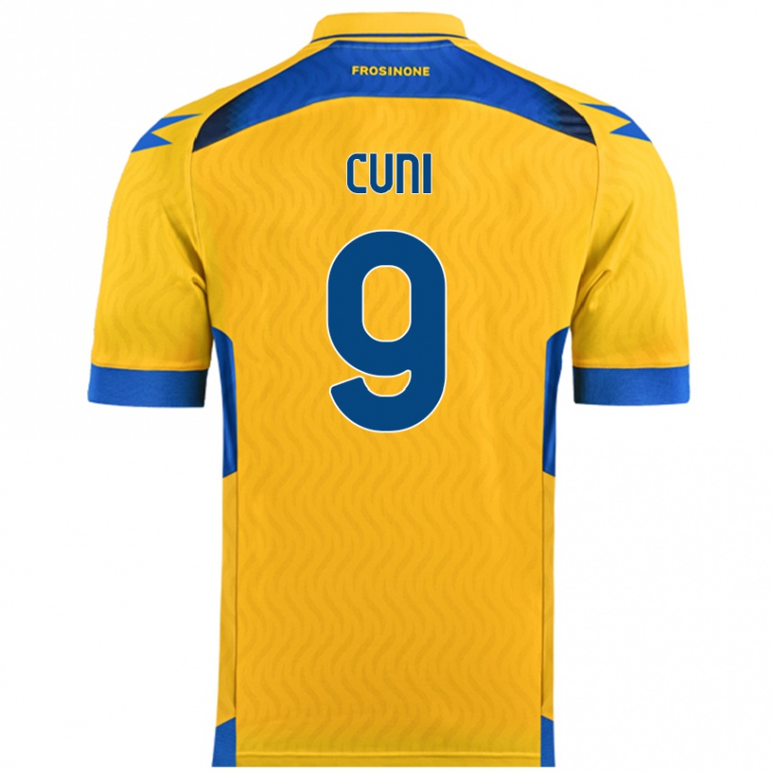 Mujer Fútbol Camiseta Marvin Cuni #9 Amarillo 1ª Equipación 2024/25