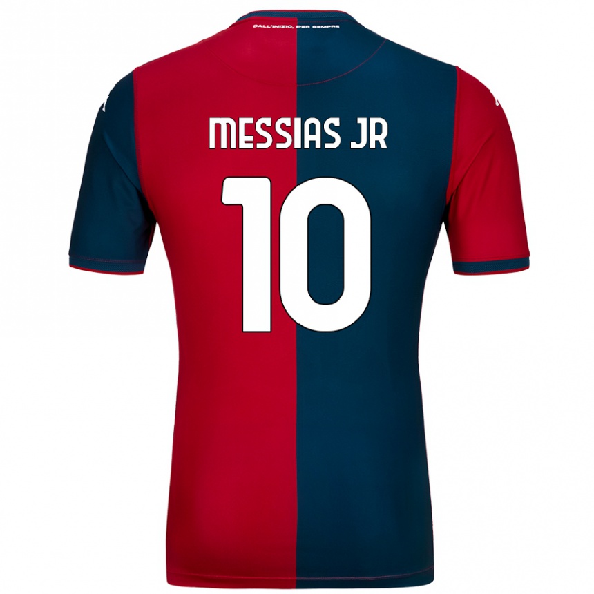 Mujer Fútbol Camiseta Junior Messias #10 Rojo Azul Oscuro 1ª Equipación 2024/25