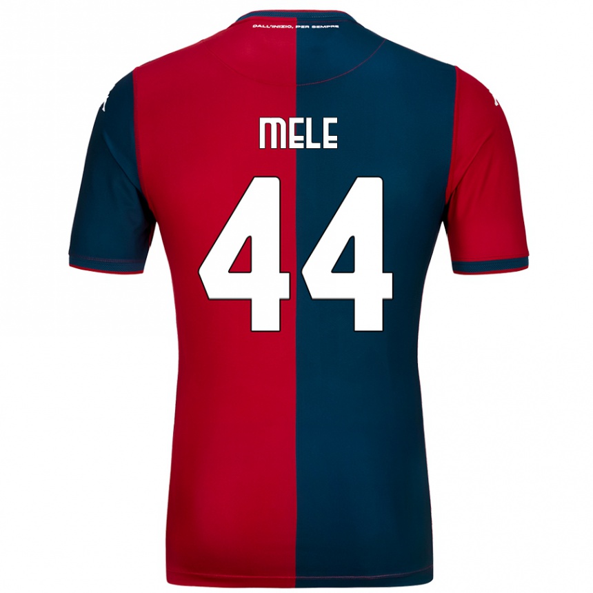 Mujer Fútbol Camiseta Chiara Mele #44 Rojo Azul Oscuro 1ª Equipación 2024/25