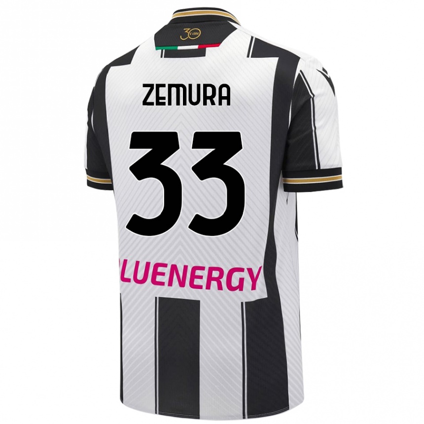 Mujer Fútbol Camiseta Jordan Zemura #33 Blanco Negro 1ª Equipación 2024/25