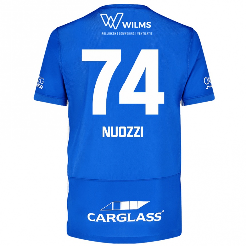 Mujer Fútbol Camiseta Cédric Nuozzi #74 Azul 1ª Equipación 2024/25