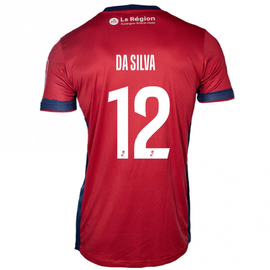 Mujer Fútbol Camiseta Damien Da Silva #12 Borgoña Claro 1ª Equipación 2024/25