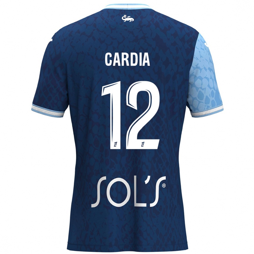 Mujer Fútbol Camiseta Mickaëla Cardia #12 Azul Cielo Azul Oscuro 1ª Equipación 2024/25