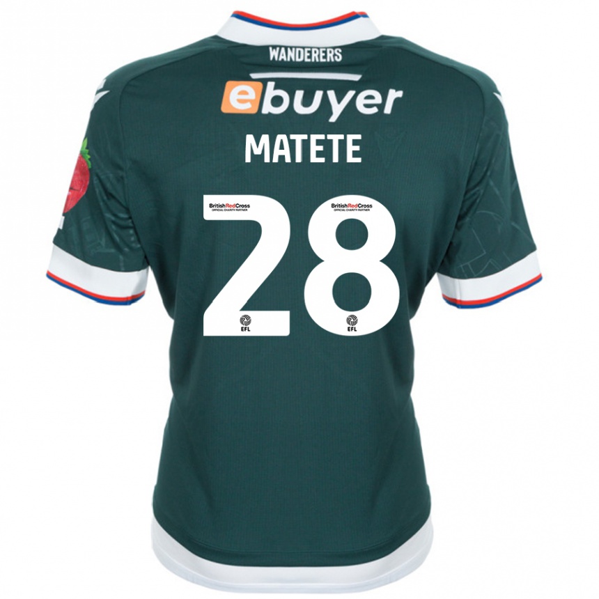 Mujer Fútbol Camiseta Jay Matete #28 Verde Oscuro 2ª Equipación 2024/25