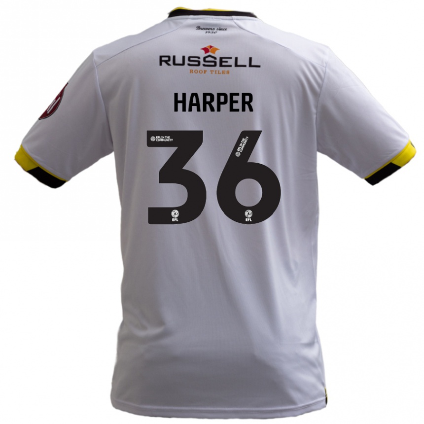 Mujer Fútbol Camiseta Rekeem Harper #36 Blanco 2ª Equipación 2024/25