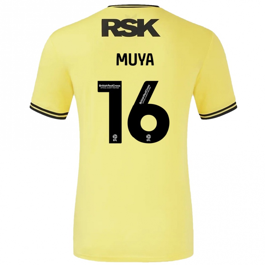 Mujer Fútbol Camiseta Karin Muya #16 Amarillo Negro 2ª Equipación 2024/25