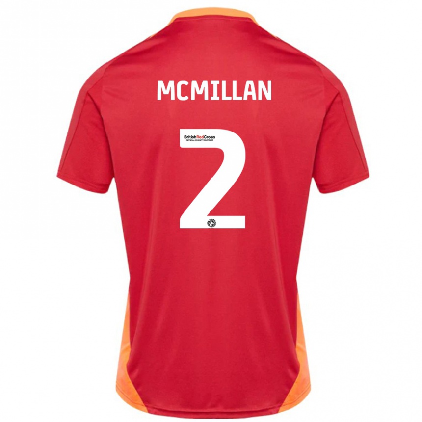 Mujer Fútbol Camiseta Jack Mcmillan #2 Azul Blanquecino 2ª Equipación 2024/25