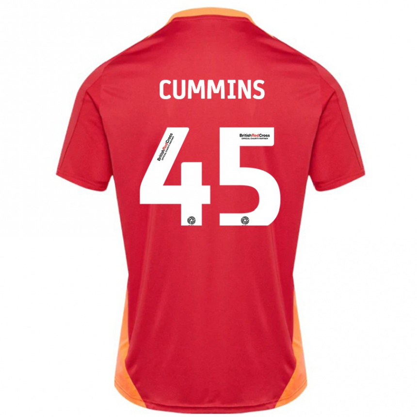 Mujer Fútbol Camiseta Charlie Cummins #45 Azul Blanquecino 2ª Equipación 2024/25