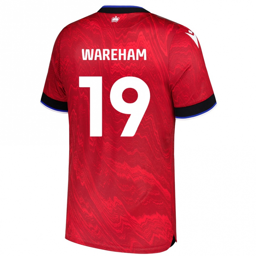 Mujer Fútbol Camiseta Jayden Wareham #19 Rojo Negro 2ª Equipación 2024/25