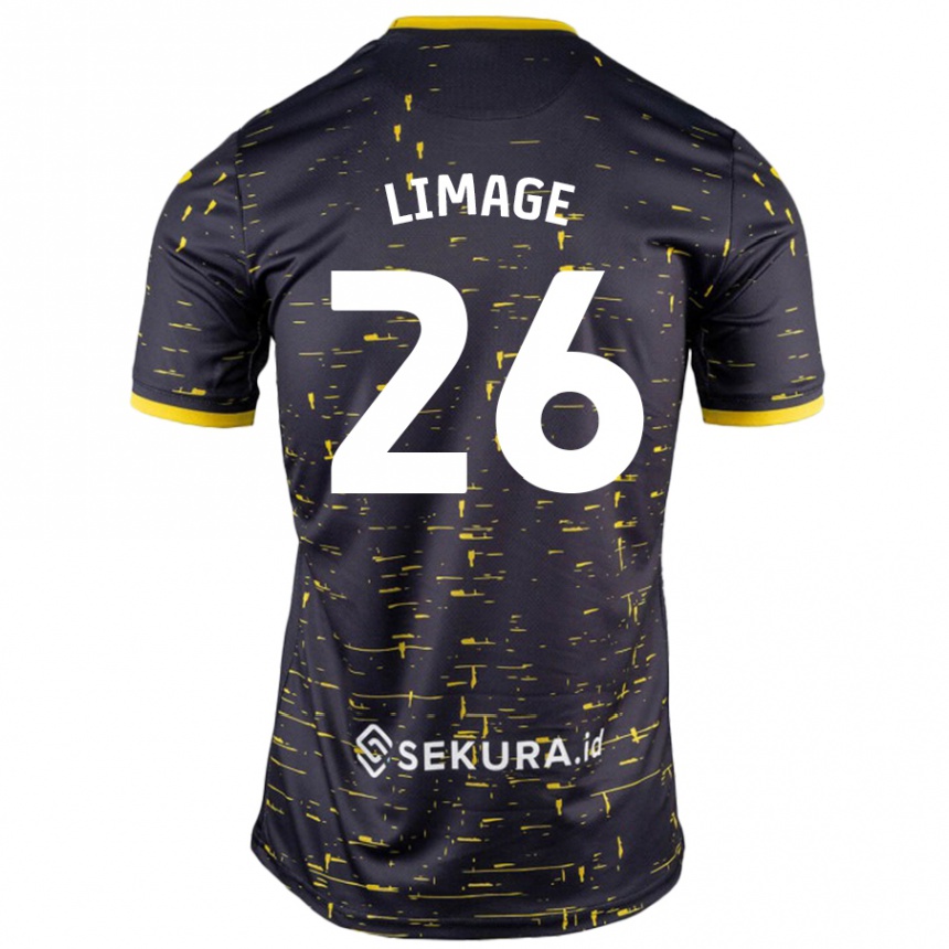 Mujer Fútbol Camiseta Felicity Limage #26 Negro Amarillo 2ª Equipación 2024/25