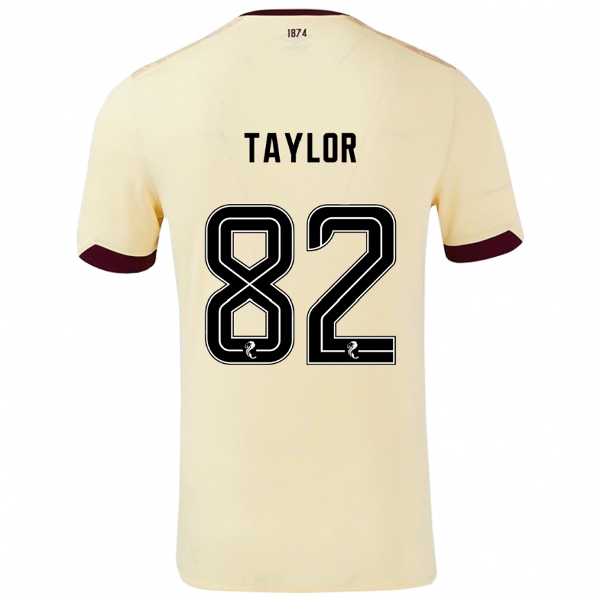 Mujer Fútbol Camiseta Gerald Taylor #82 Crema Burdeos 2ª Equipación 2024/25