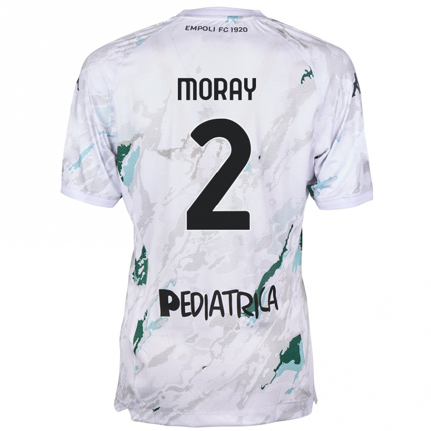 Mujer Fútbol Camiseta Jeremy Moray #2 Gris 2ª Equipación 2024/25