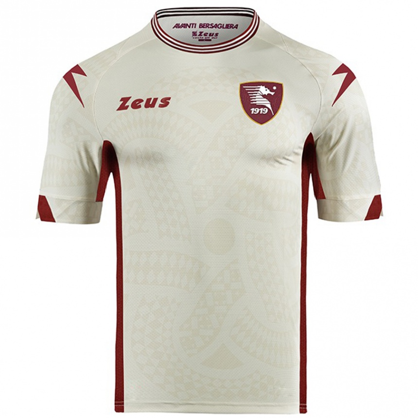 Mujer Fútbol Camiseta Luca Boncori #0 Color Crema 2ª Equipación 2024/25