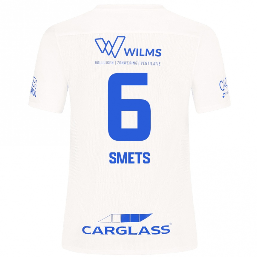 Mujer Fútbol Camiseta Matte Smets #6 Blanco 2ª Equipación 2024/25