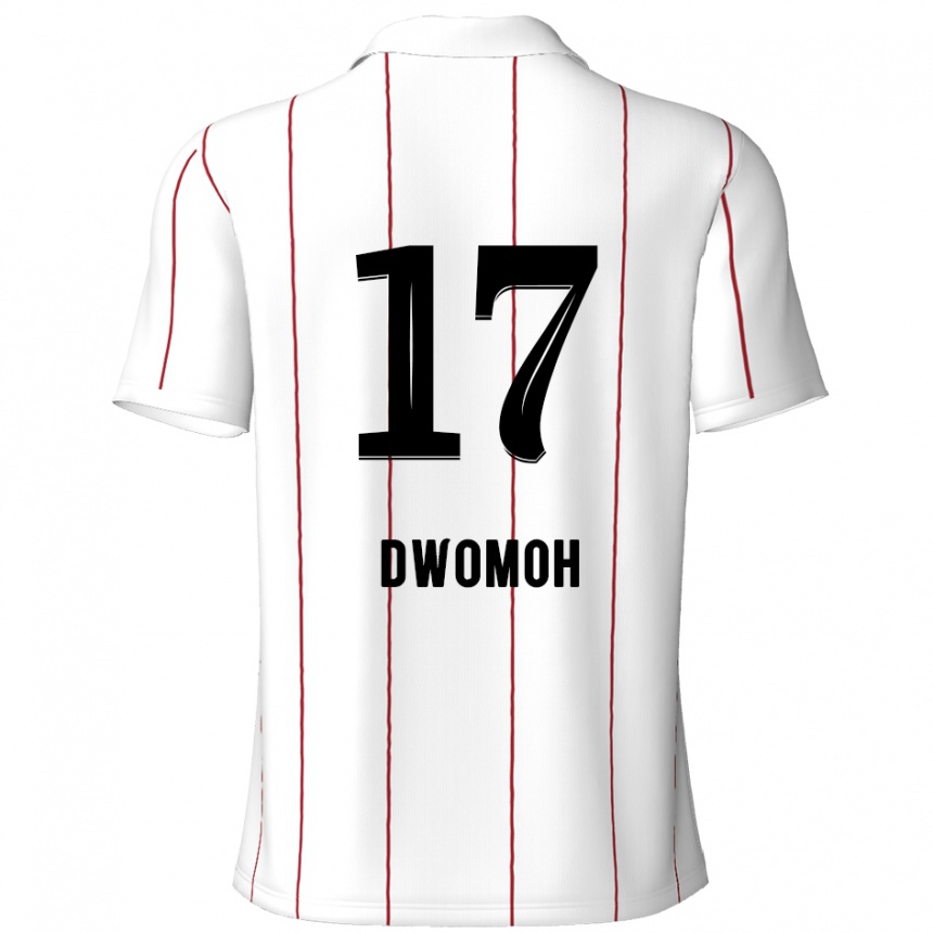 Mujer Fútbol Camiseta Pierre Dwomoh #17 Blanco Negro 2ª Equipación 2024/25