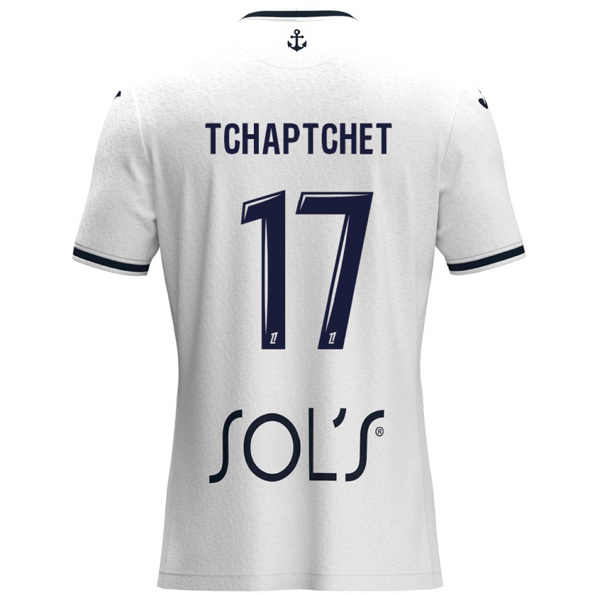 Mujer Fútbol Camiseta Chanel Tchaptchet #17 Blanco Azul Oscuro 2ª Equipación 2024/25