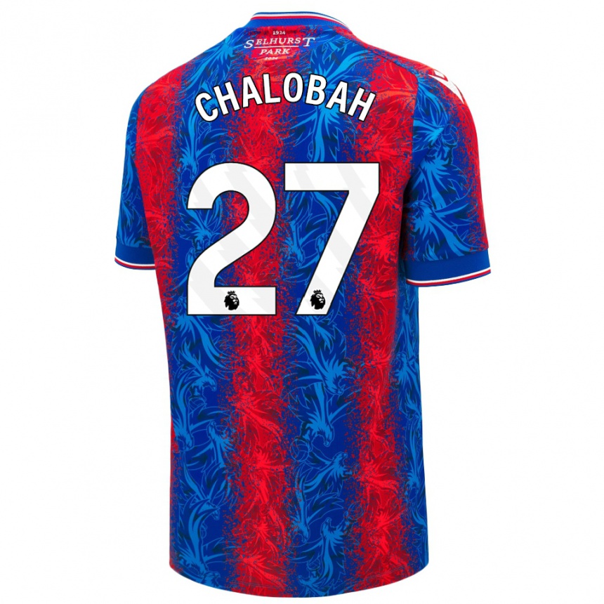 Niño Fútbol Camiseta Trevoh Chalobah #27 Rayas Rojas Y Azules 1ª Equipación 2024/25