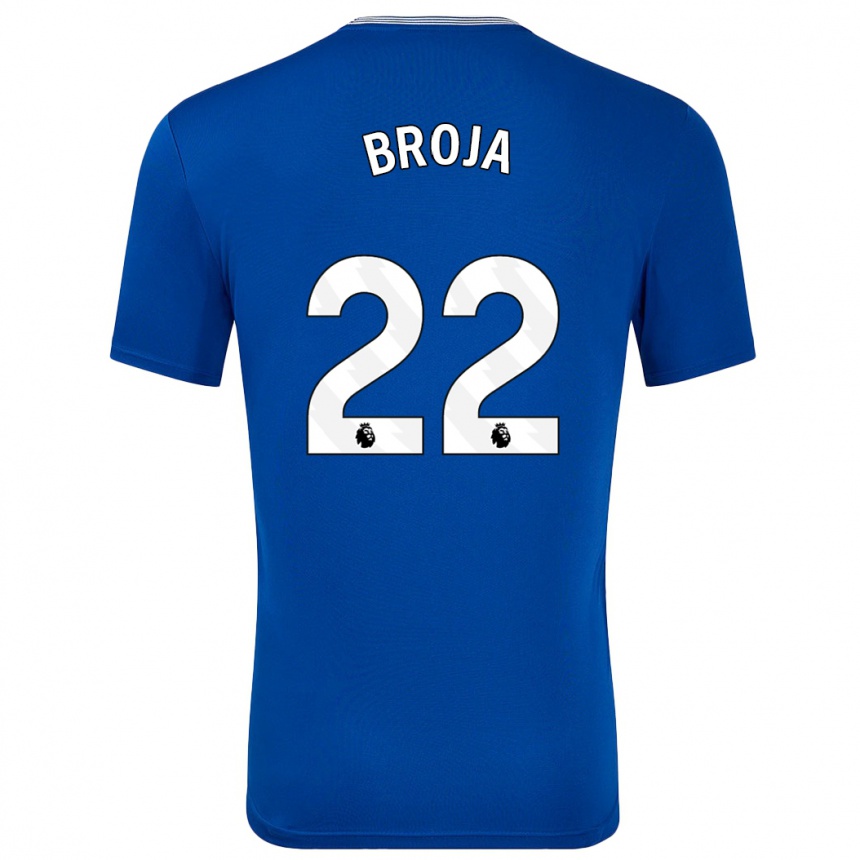 Niño Fútbol Camiseta Armando Broja #22 Azul Con 1ª Equipación 2024/25