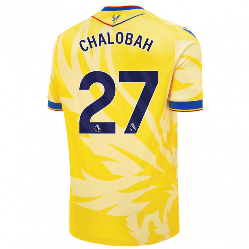 Niño Fútbol Camiseta Trevoh Chalobah #27 Amarillo 2ª Equipación 2024/25