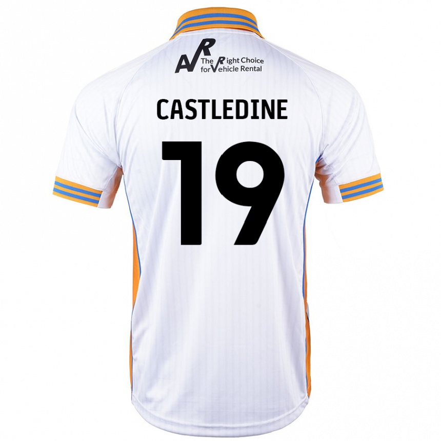 Niño Fútbol Camiseta Leo Castledine #19 Blanco 2ª Equipación 2024/25