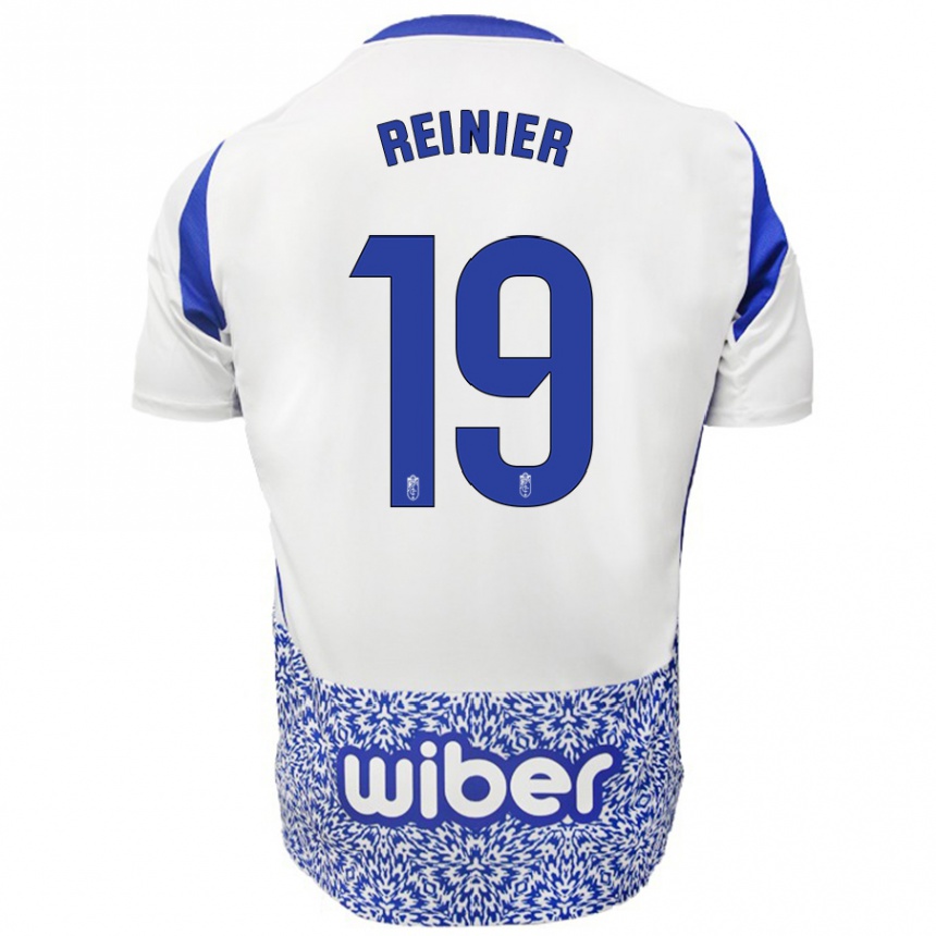 Niño Fútbol Camiseta Reinier #19 Blanco Azul 2ª Equipación 2024/25