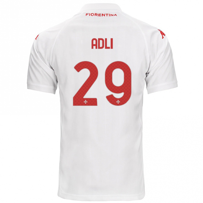 Niño Fútbol Camiseta Yacine Adli #29 Blanco 2ª Equipación 2024/25