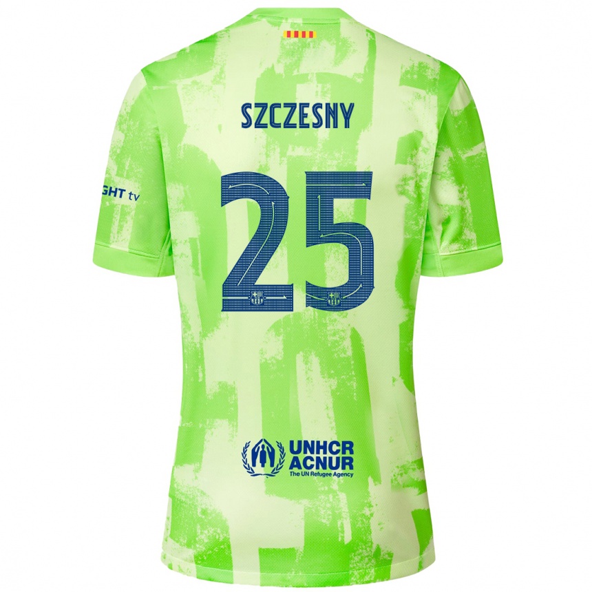 Niño Fútbol Camiseta Wojciech Szczesny #25 Lima Equipación Tercera 2024/25