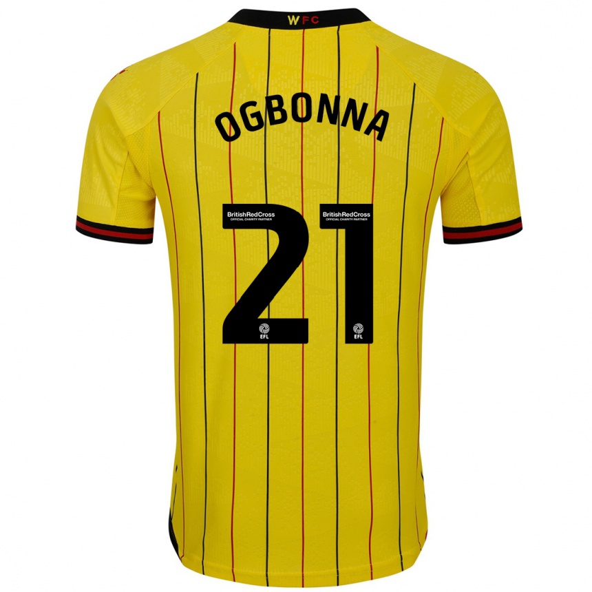 Niño Fútbol Camiseta Angelo Ogbonna #21 Amarillo Negro 1ª Equipación 2024/25