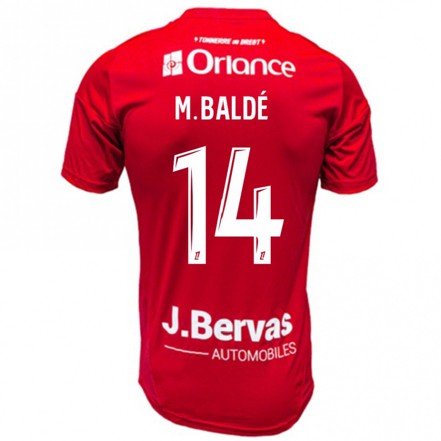 Niño Fútbol Camiseta Mama Baldé #14 Rojo Blanco 1ª Equipación 2024/25