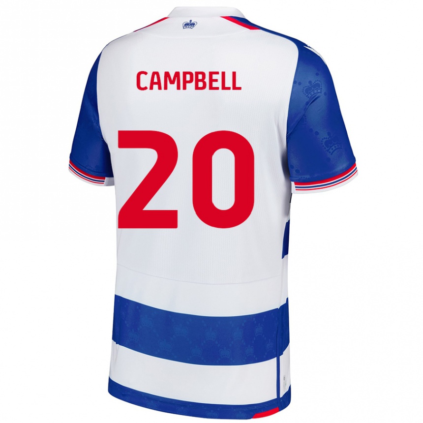 Niño Fútbol Camiseta Chem Campbell #20 Azul Blanco 1ª Equipación 2024/25