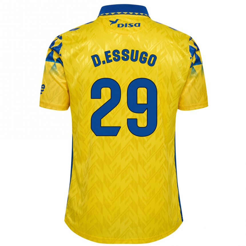 Niño Fútbol Camiseta Dário Essugo #29 Amarillo Azul 1ª Equipación 2024/25