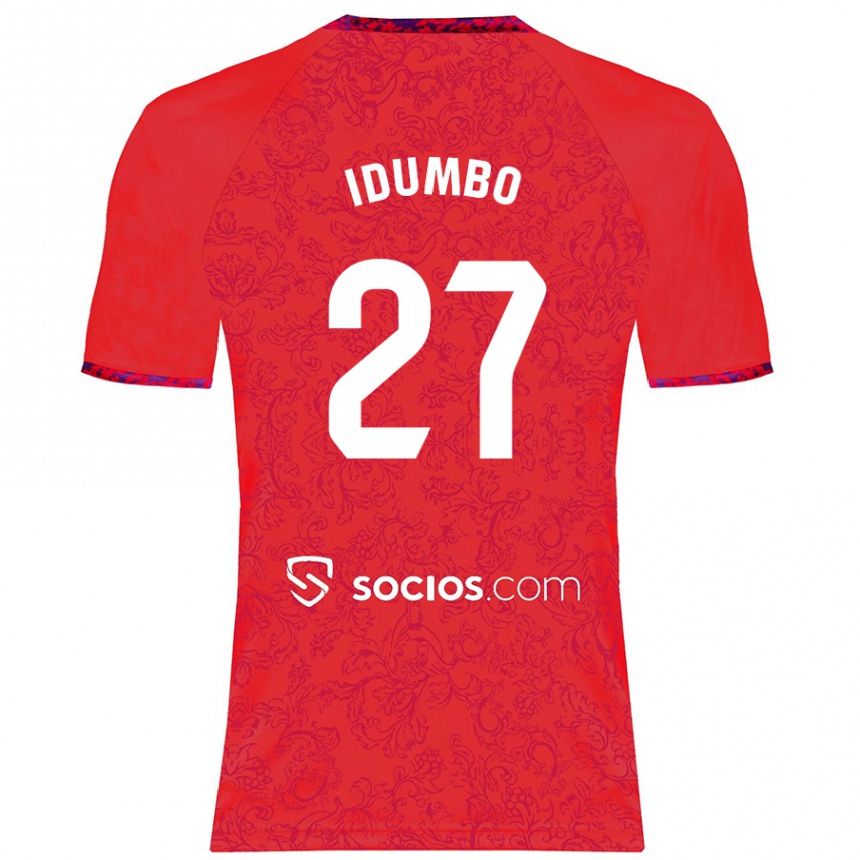 Niño Fútbol Camiseta Stanis Idumbo Muzambo #27 Rojo 2ª Equipación 2024/25