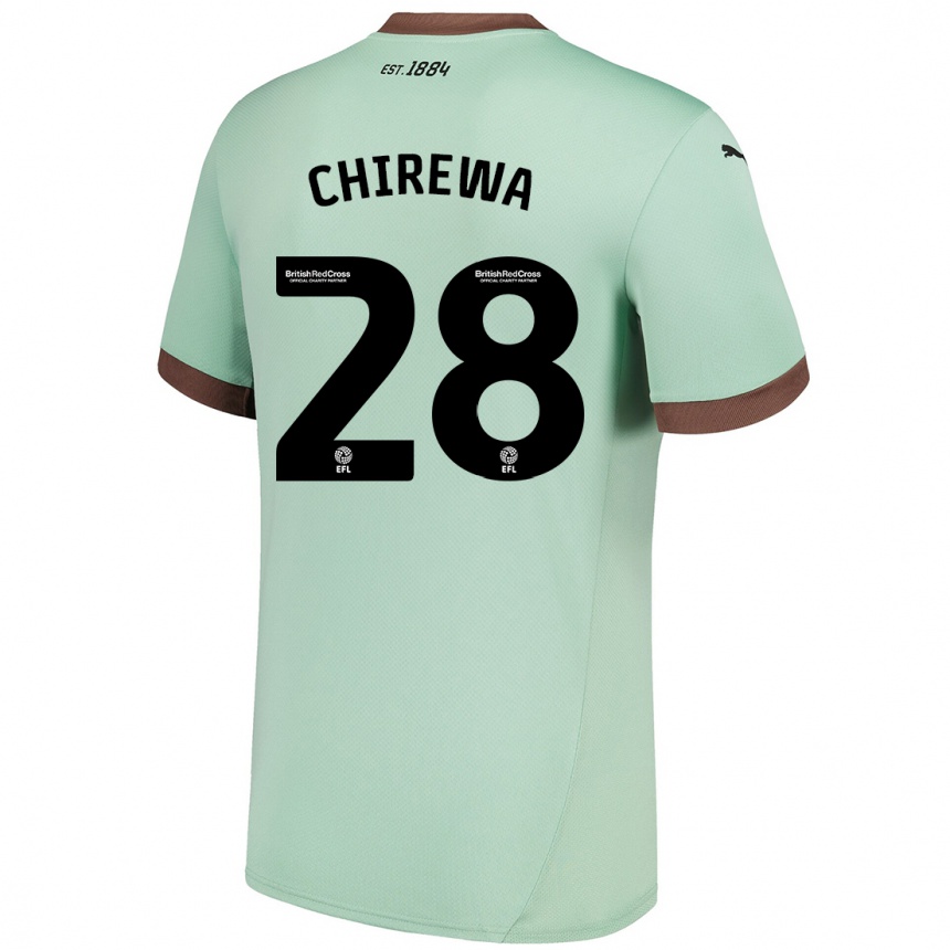 Niño Fútbol Camiseta Tawanda Chirewa #28 Verde Pálido 2ª Equipación 2024/25