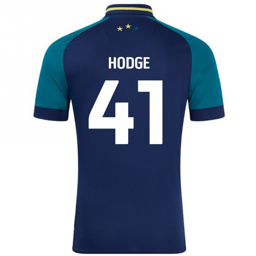 Niño Fútbol Camiseta Joe Hodge #41 Azul Marino Verde Oscuro 2ª Equipación 2024/25